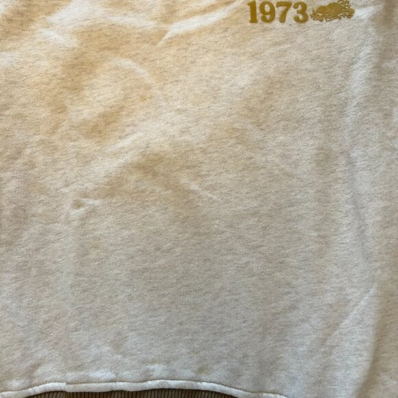 Roots Cabin Crewneck Sweatshirt Heathered Oatmeal - Picture 9 of 9